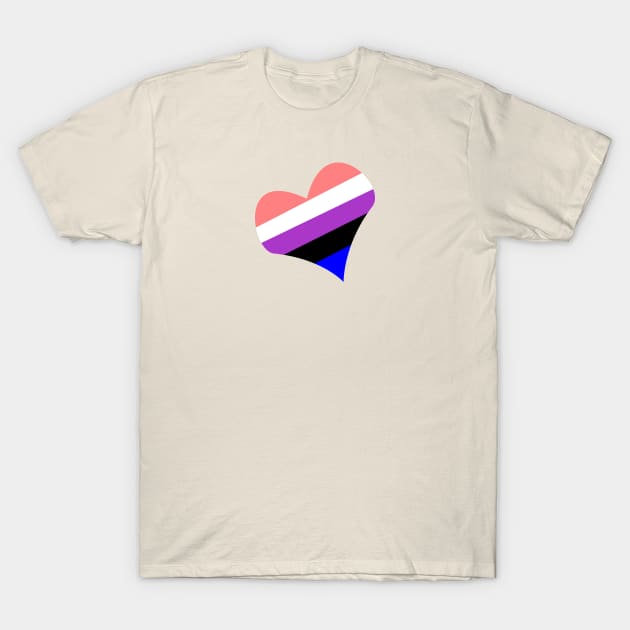 I <3 the fluidity of Gender. T-Shirt by traditionation